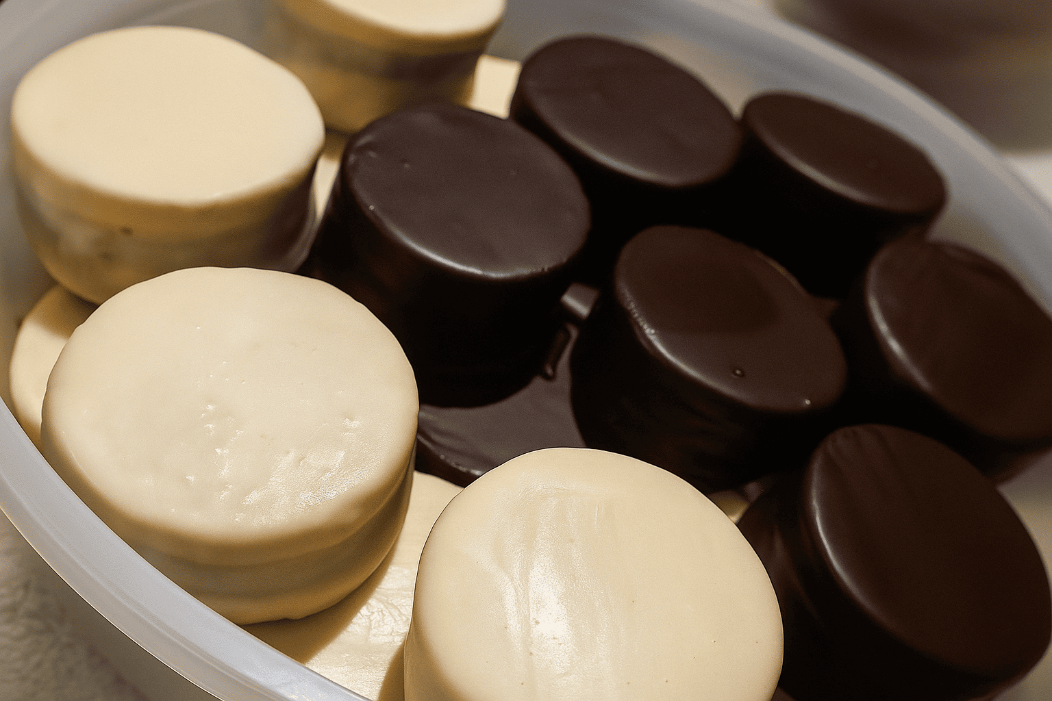 Alfajor Tentazione blanco y negro